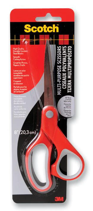 3M 1428 Scissors, Scotch™ Multipurpose, Paper Cutting, 200mm