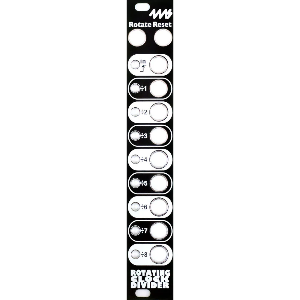 4ms Rotating Clock Divider Eurorack Module DIY Faceplate (Black)