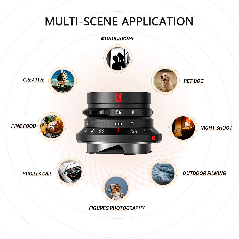7artisans Photoelectric 28mm f/5.6 Lens for Leica M (Black) - Image 5