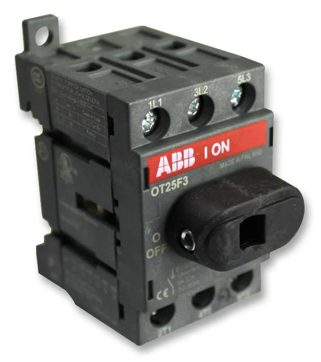 ABB OT25F3 Load Break, 25 A, 750 V, 3 Pole, OT Series