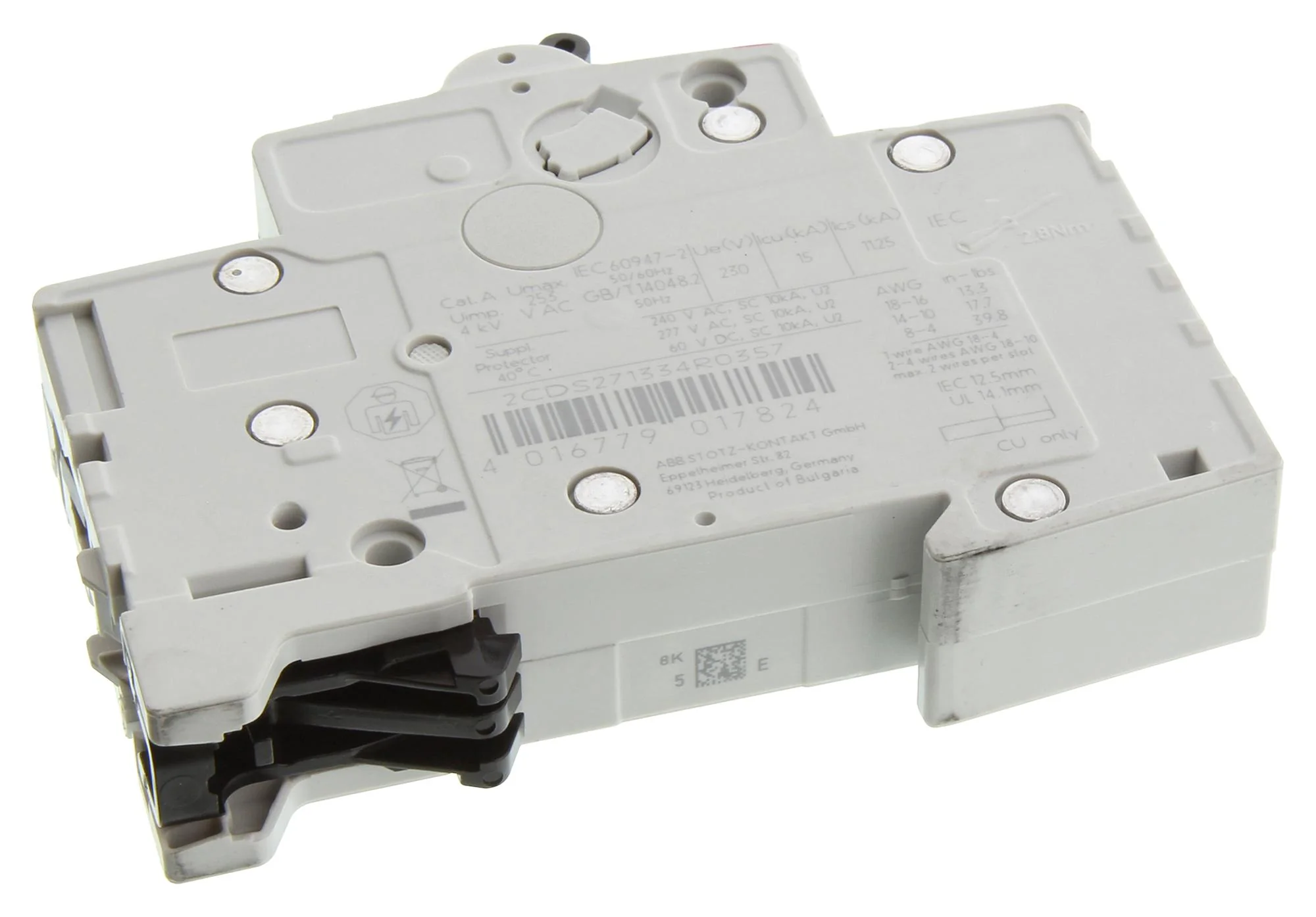 ABB ST201M-K5 MCB ST200M 1P K 5A UL1077 28AH9639 - Image 2