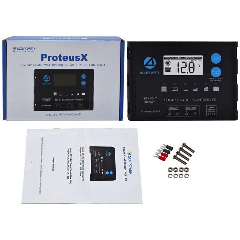 ACOPower Waterproof ProteusX 20A PWM Solar Charge Controller - Image 7
