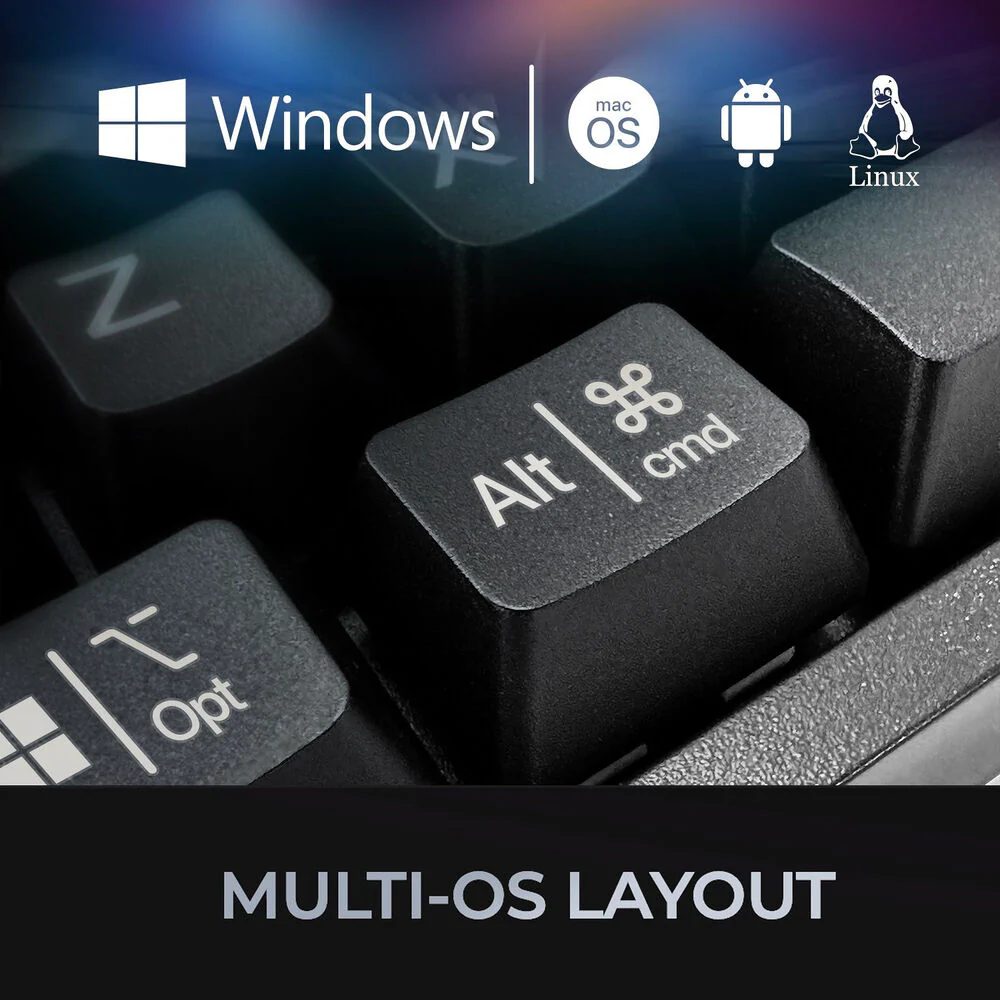 Adesso EasyTouch 670 Mechanical Keyboard (Black) - Image 7