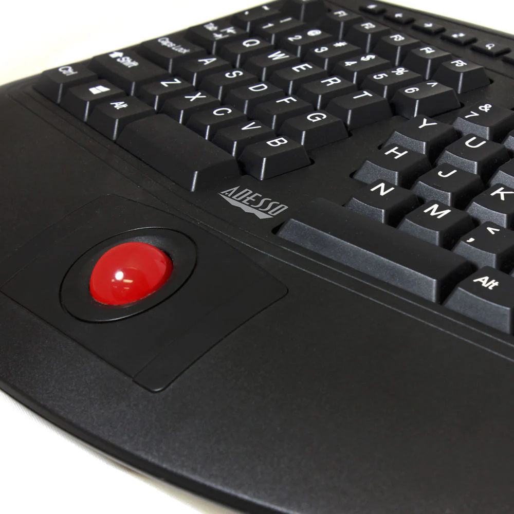 Adesso Tru-Form 3500 Wireless Ergonomic Keyboard with Trackball - Image 3