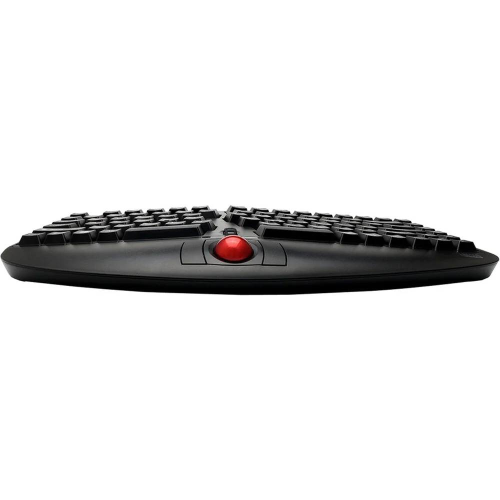 Adesso Tru-Form Media 3150 Wireless Ergo Trackball Keyboard (Black) - Image 5