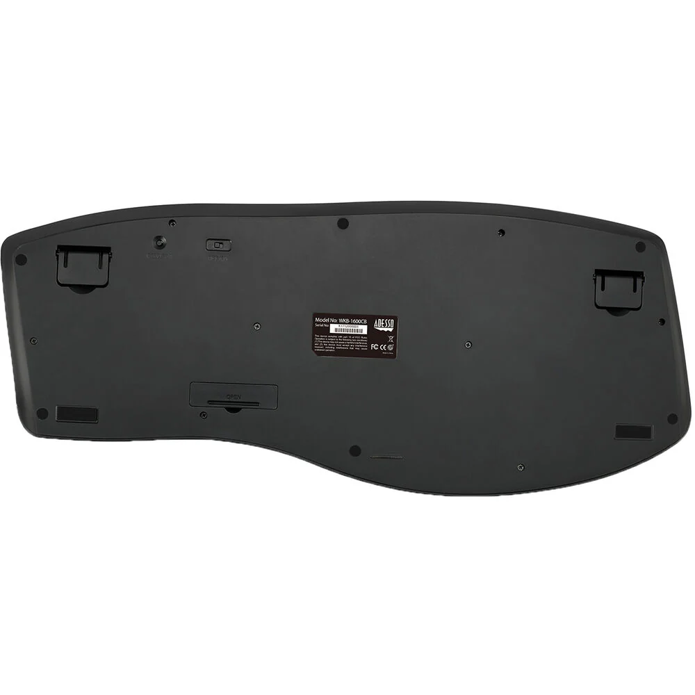 Adesso Trueform Wireless Ergo Keyboard and Optical Mouse (Black) - Image 6