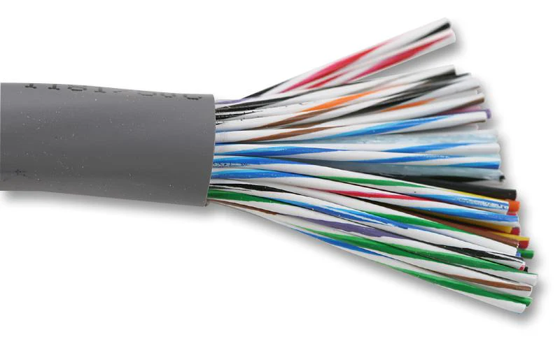 ALPHA WIRE 1181/50C SL005 Multicore Unscreened Cable, Control, Grey, 50 Core, 22 AWG, 0.34 mm², 100 ft, 30.5 m