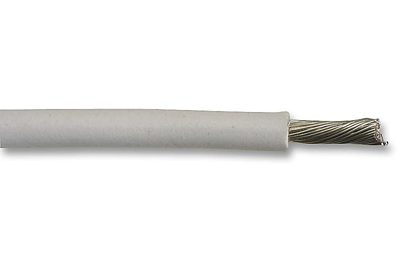 Alpha Wire 5855 WH005 5855 WH005 Stranded Hook Up Ptfe White 22 AWG 0.38 mm² 100 ft 30.5 m