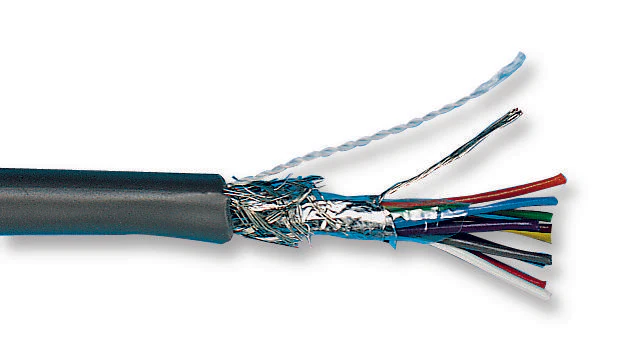 Alpha Wire 6332 SL005 Multicore Screened Cable Control 8 Core 24 AWG 0.23 mm² Slate 100 ft 30.5 m