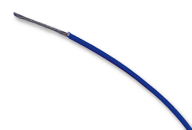 ALPHA WIRE 6715 BL001 Wire, Stranded, Hook Up, EcoGen� EcoWire®, MPPE, Blue, 18 AWG, 0.82 mm², 1000 ft