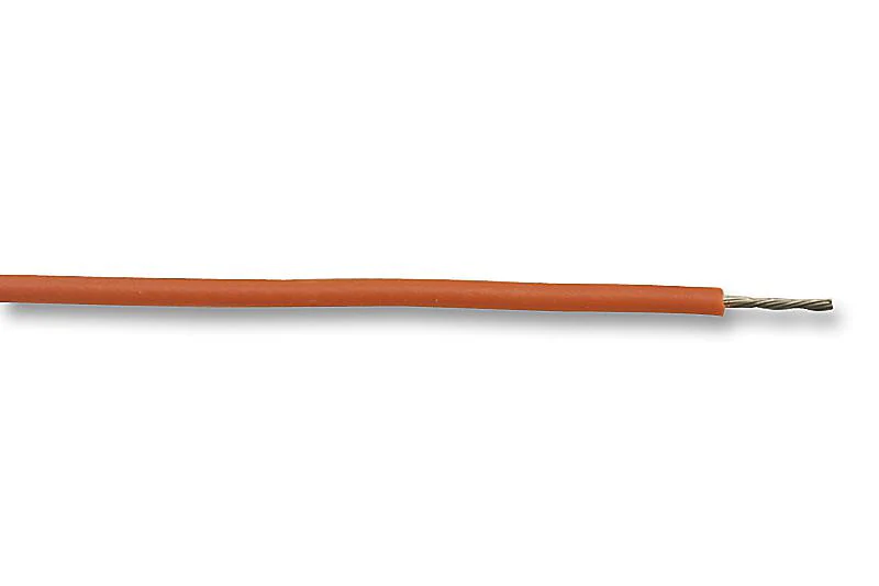 Alpha Wire 7054 OR005 Stranded Hook Up PVC Orange 24 AWG 0.229 mm² 100 ft 30.5 m