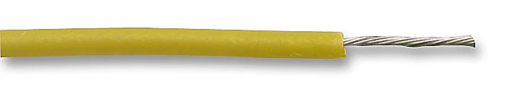 Alpha Wire 7055 YL005 Stranded Hook Up UL1429 MIL-W-16878E PVC Yellow 22 AWG 0.357 mm² 100 ft 30.5 m