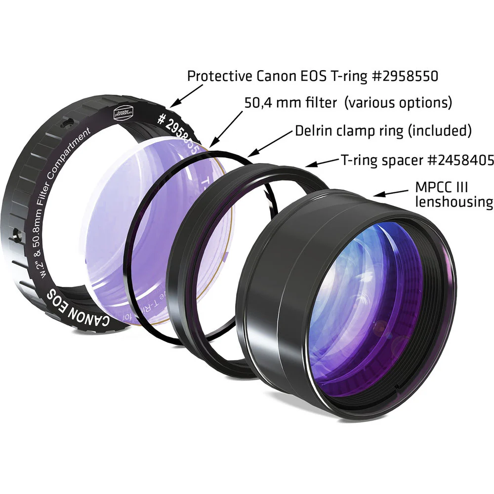 Alpine Astronomical Baader 2" Mark III Visual/Photographic Coma Corrector for Dobsonian OTAs with 1.25" Eyepiece Holder - Image 8