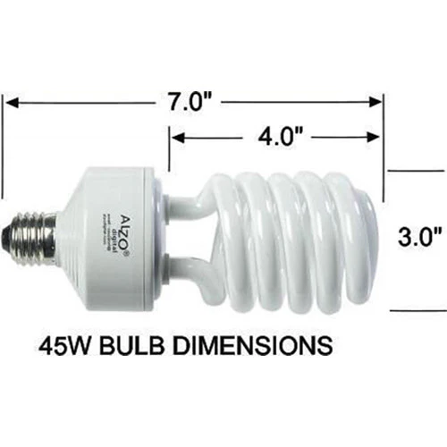ALZO CFL Photo Light Bulb (45W/120V, 4-Pack) - Image 5