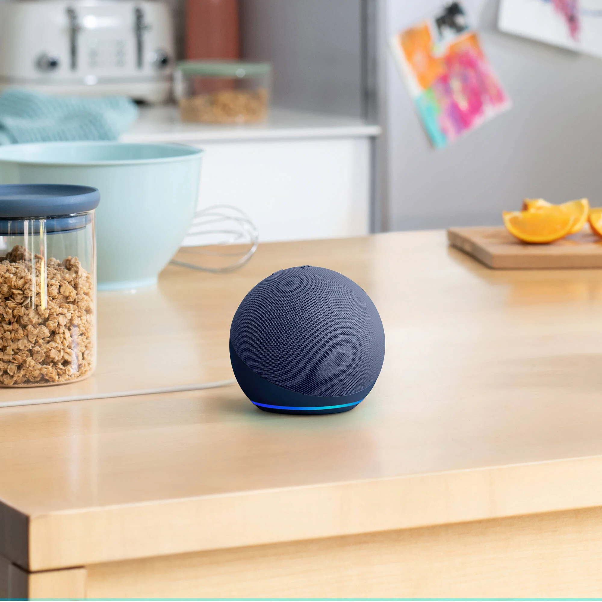 Amazon Echo Dot (5th Generation, Deep Sea Blue) - Image 3