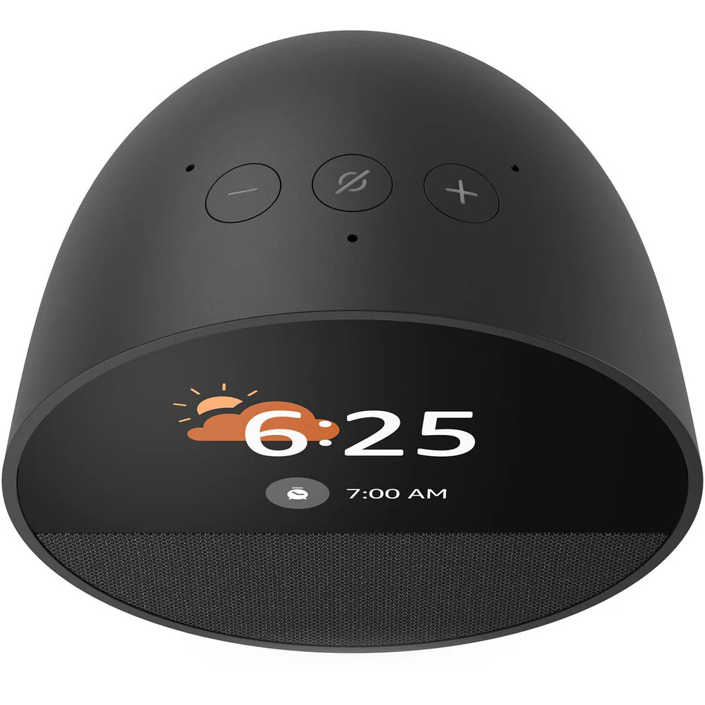 Amazon Echo Spot Smart Alarm Clock (2024 Edition, Black) - Image 3