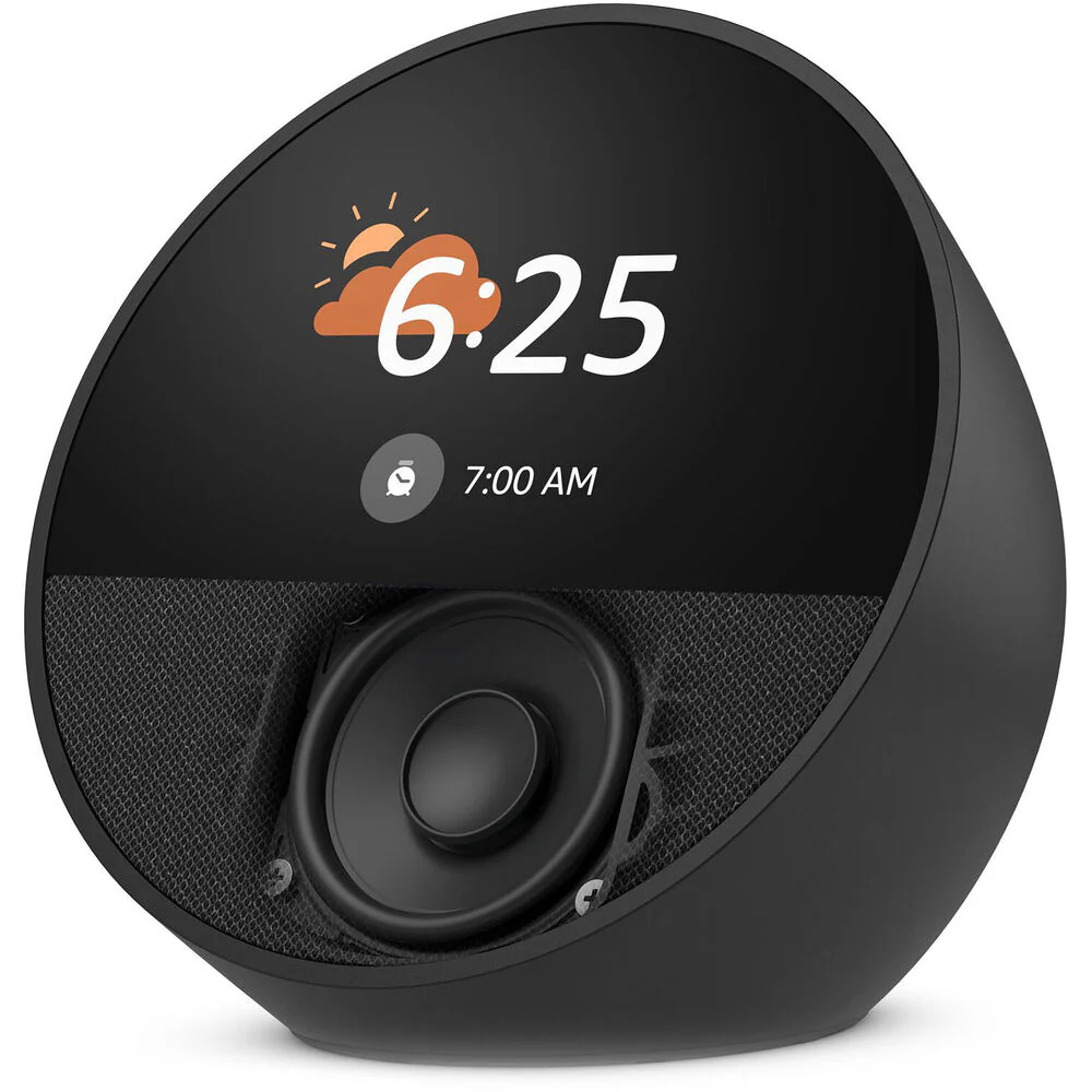 Amazon Echo Spot Smart Alarm Clock (2024 Edition, Black) - Image 5