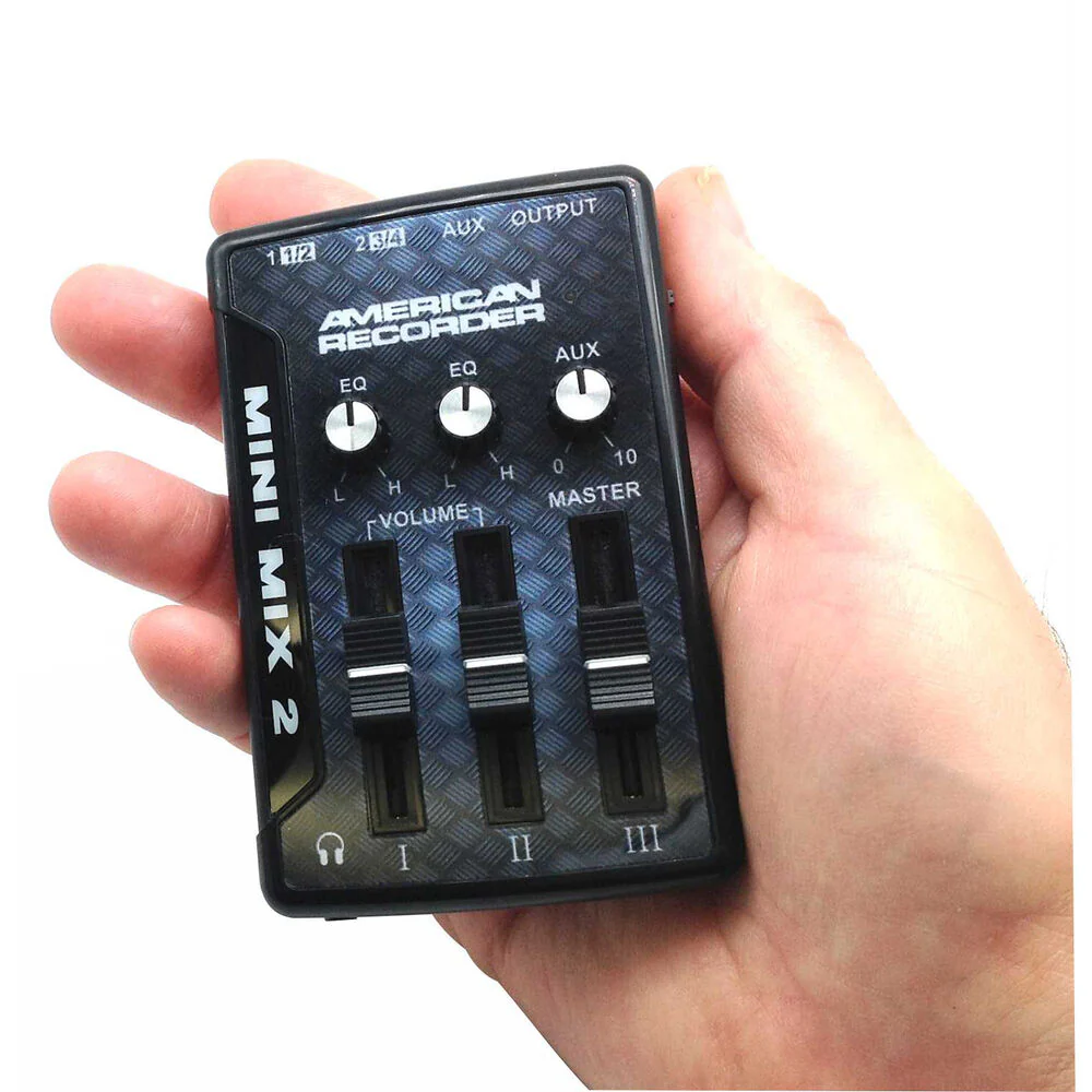 American Recorder Mini Mixer 2 Ultracompact 3-Stereo-Input, 2-Stereo-Output Mixer / USB Audio Interface - Image 7