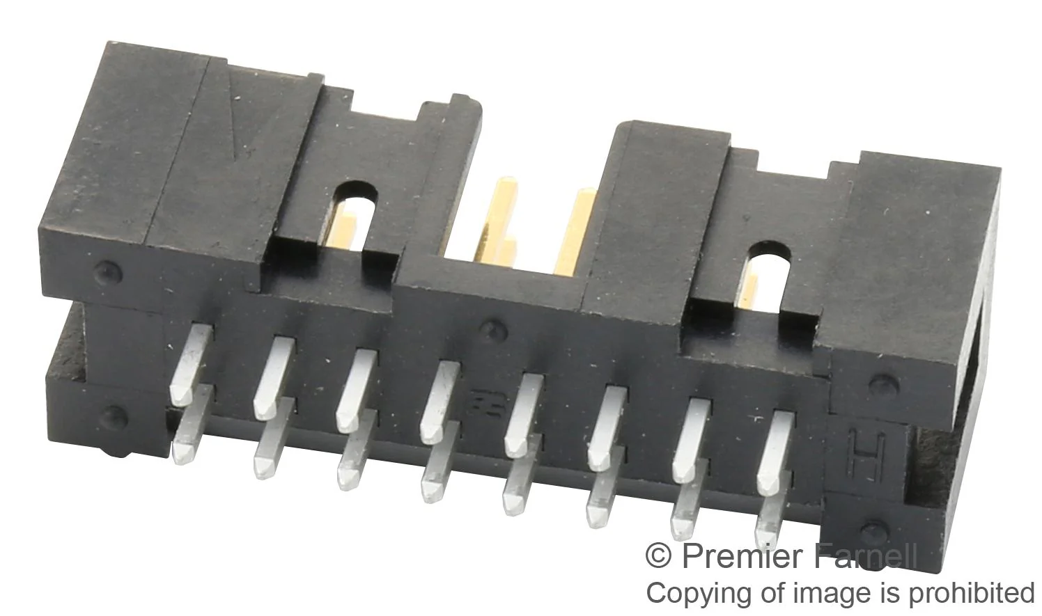 AMP - TE Connectivity 1761681-6 1761681-6 Pin Header Wire-to-Board 2.54 mm 2 Rows 16 Contacts Through Hole Straight AMP-LATCH - Image 2