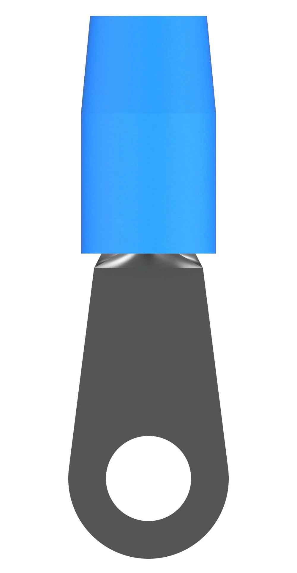 AMP - TE Connectivity 324047 Ring Tongue Terminal M6 1/4" 6 AWG 16.8 mm&Acirc;&sup2; Terminyl Blue - Image 2