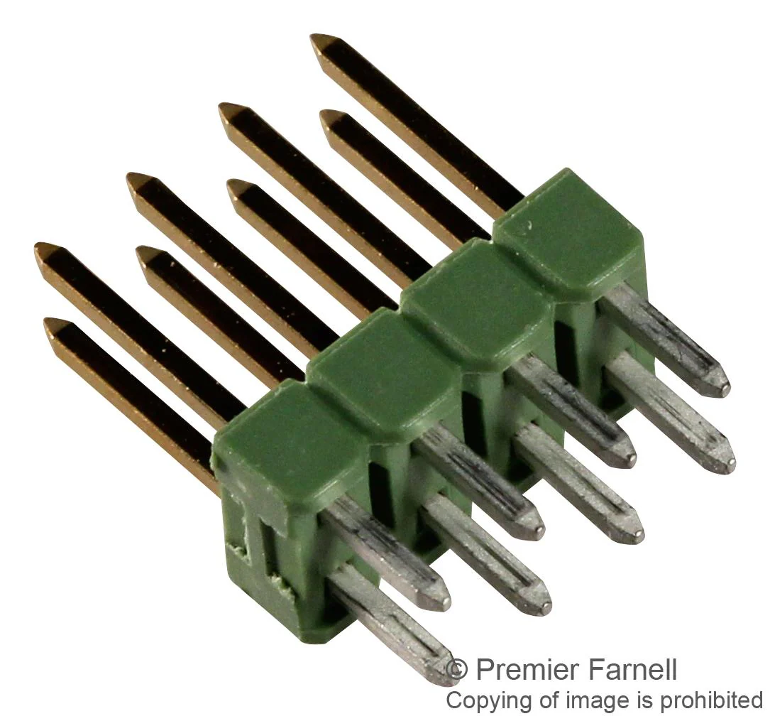 AMP - TE Connectivity 826632-4 Pin Header Board-to-Board 2.54 mm 2 Rows 8 Contacts Through Hole Straight Ampmodu Mod II - Image 2