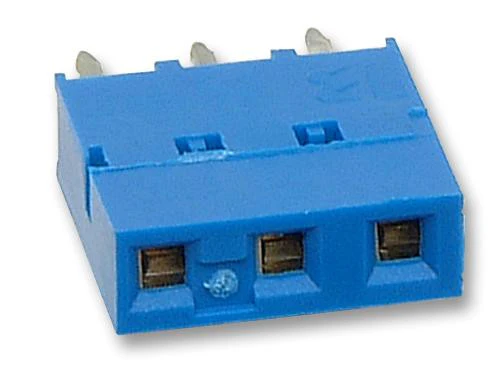 AMPHENOL FCI 76341-307LF Board-To-Board Connector, 2.54 mm, 7 Contacts, Receptacle, DUBOX 76341 Series, Through Hole, 1 Rows