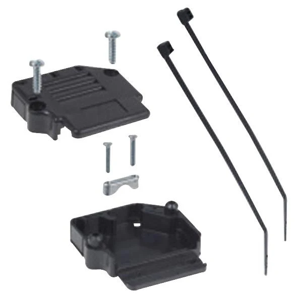 AMPHENOL FCI 863093C50ALF D Sub Backshell, DD, 90�, 180�, Thermoplastic Body
