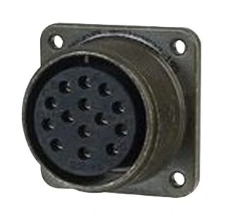 AMPHENOL INDUSTRIAL ACA3102E24-28SB Circular Connector, ACA Series, MIL-DTL-5015 Series, Box Mount Receptacle, 24 Contacts
