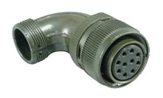 AMPHENOL INDUSTRIAL ACA3108E14S-2SB Circular Connector, Reverse Bayonet, ACA Series, MIL-DTL-5015 Series, Right Angle Plug, 4 Contacts