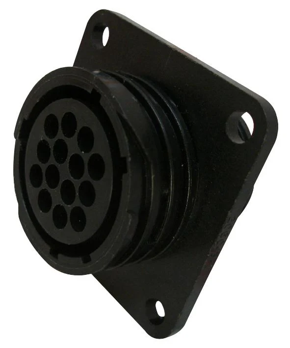 AMPHENOL INDUSTRIAL ACC00E20-19R-003 Circular Connector, ACC Series, MIL-DTL-5015 Series, Wall Mount Receptacle, 3 Contacts