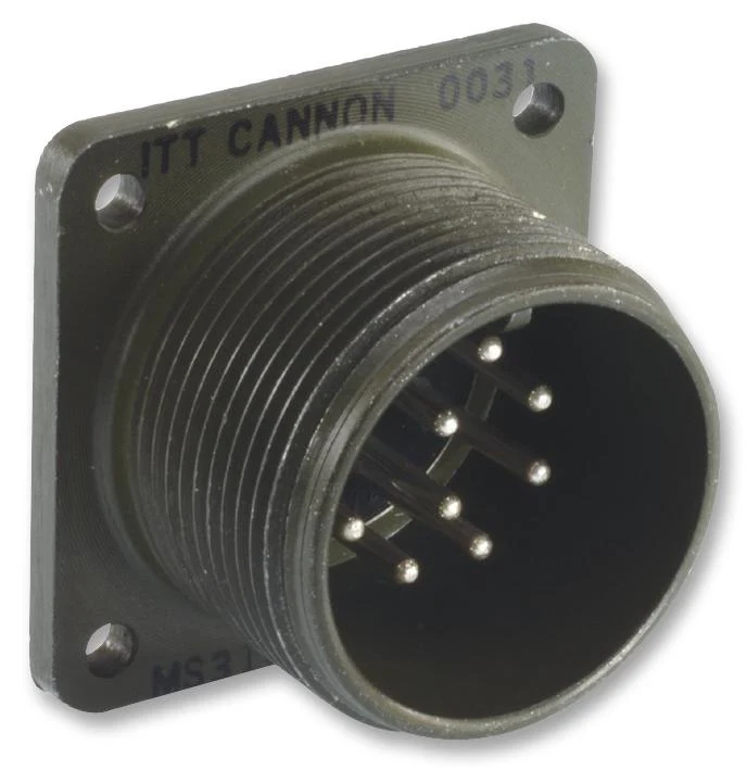 AMPHENOL INDUSTRIAL CS3102A20-22P Circular Connector, CS Series, MIL-DTL-5015 Series, Box Mount Receptacle, 6 Contacts, Solder Pin