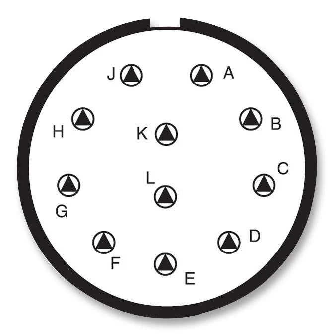 Amphenol Industrial D38999/26WG11PC D38999/26WG11PC Circular Connector MIL-DTL-38999 Series III Straight Plug 11 Contacts Crimp Pin Threaded - Image 2