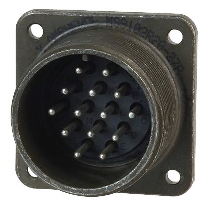 Amphenol Industrial MS3102A18-11P MS3102A18-11P Circular Connector MIL-DTL-5015 Series Box Mount Receptacle 5 Contacts Solder Pin Threaded