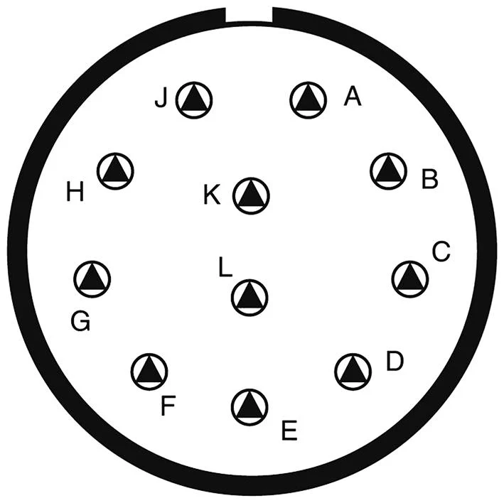 Amphenol LTD D38999/20WG11PA-LC D38999/20WG11PA-LC Circular Connector MIL-DTL-38999 Series III Wall Mount Receptacle 11 Contacts - Image 2