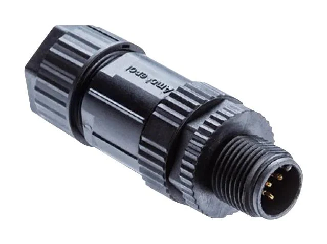 AMPHENOL LTW MSAP-05BMMA-SL8001 Sensor Connector, M Series, M12, Male, 5 Positions, Solder Pin, Straight Cable Mount