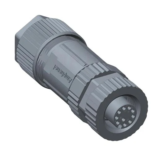 AMPHENOL LTW MSAS-12BFFA-SL7001 Sensor Connector, M Series, M12, Female, 12 Positions, Solder Socket, Straight Cable Mount