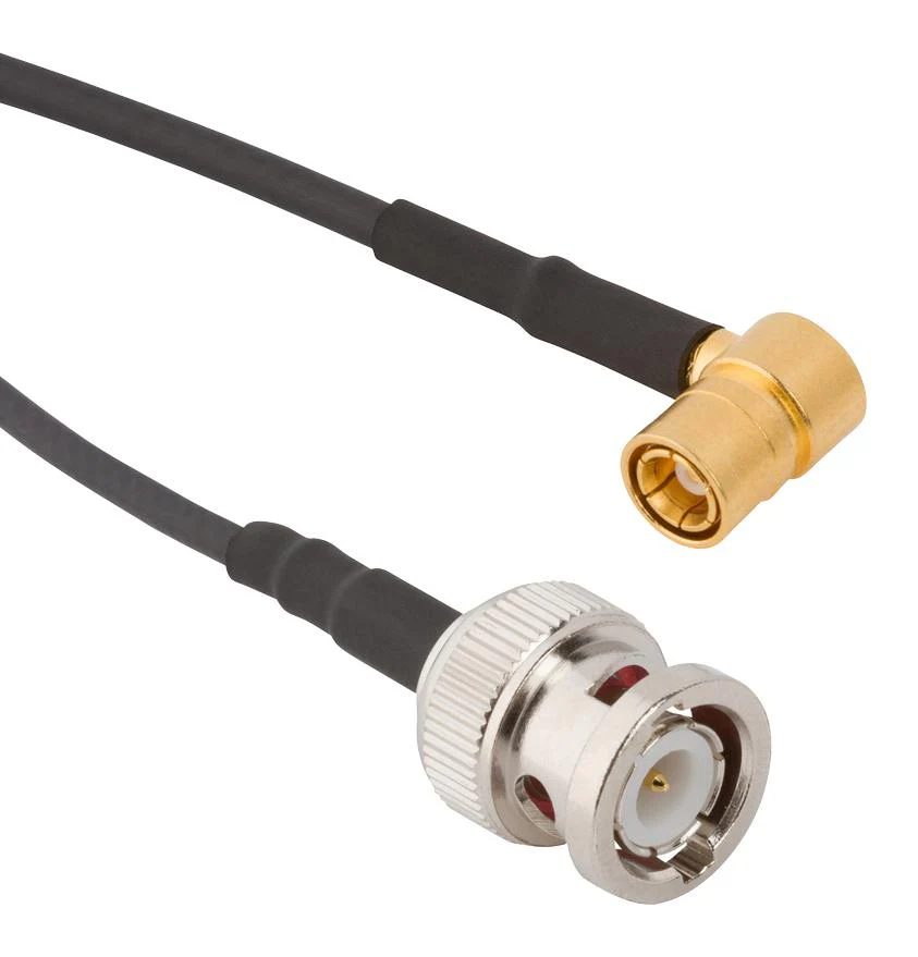Amphenol RF 245103-02-18.00 245103-02-18.00 / Coaxial Cable Assembly BNC Straight Plug to 90° SMB RG174 50 ohm 18 " 457.2 mm