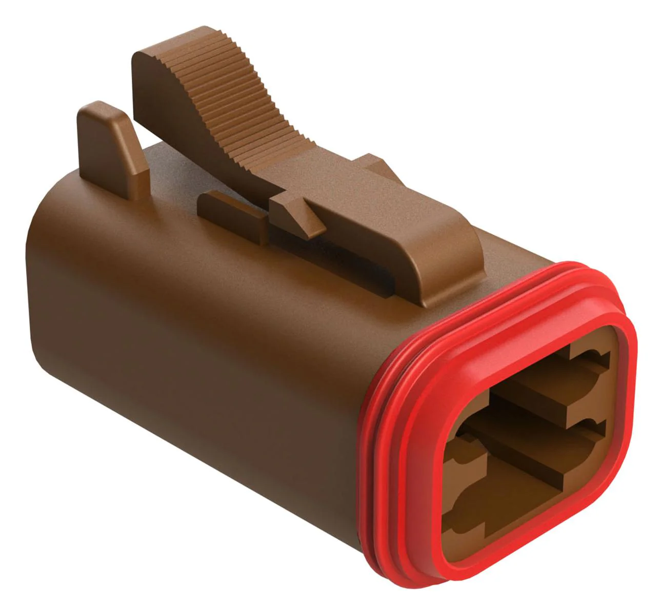 Amphenol SINE/TUCHEL AT06-4S-BRN Automotive Housing Plug 4POS 13A BRN