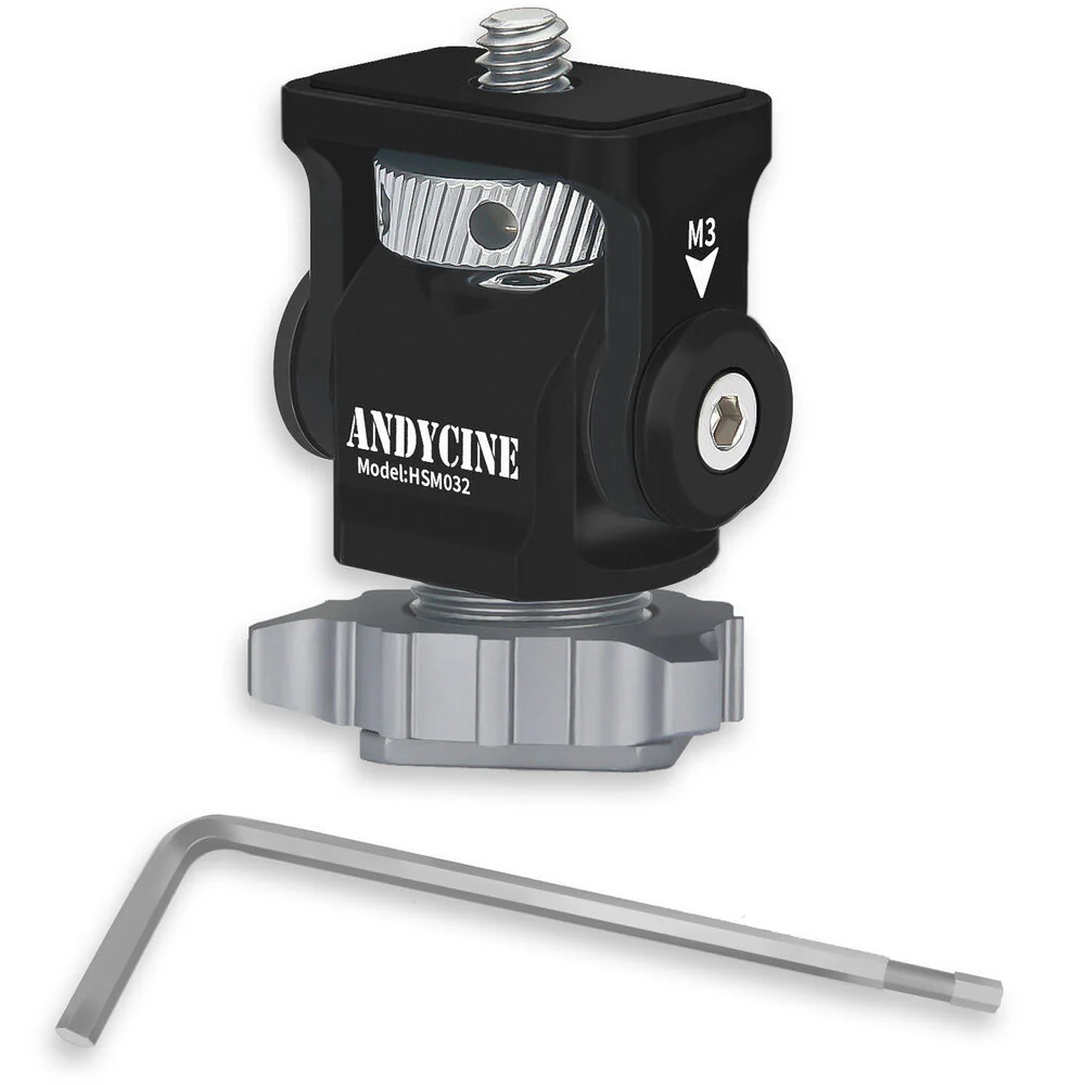 ANDYCINE Field Monitor Mount with Swivel & Tilt Adjustment for 5 or 7" Monitor - Image 6