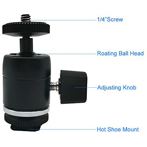 ANDYCINE Hot Shoe Mount Mini Ball Head - Image 3