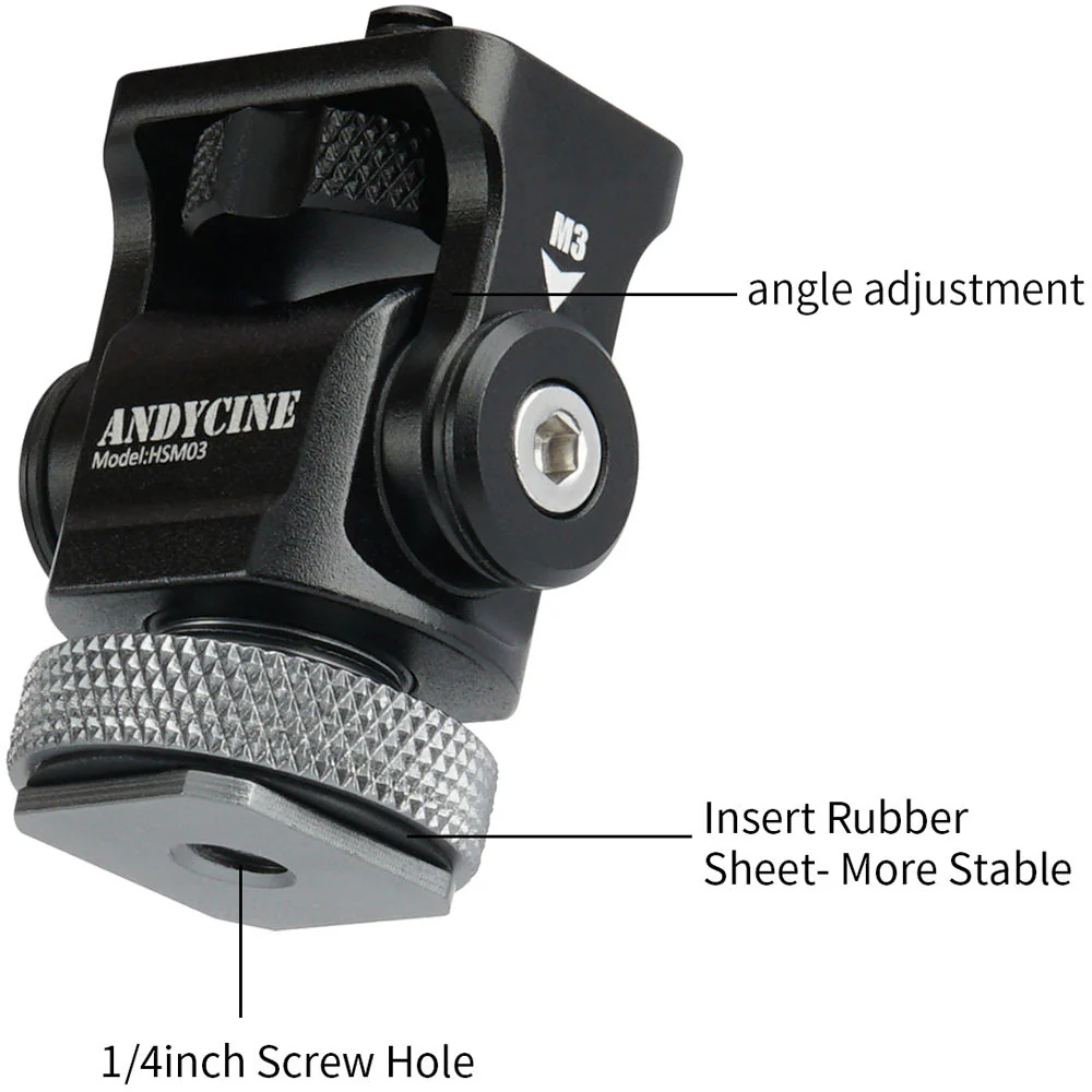 ANDYCINE Mini Shoe Mount Monitor Mount - Image 7