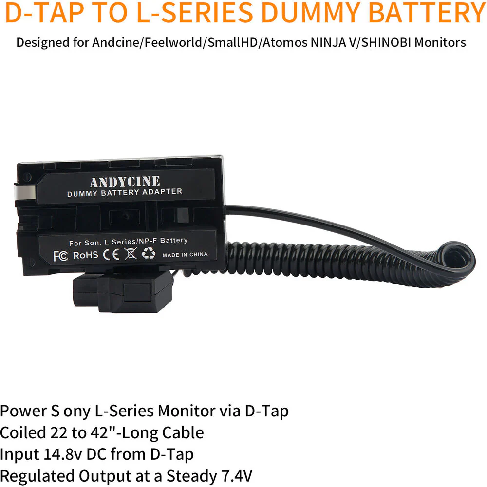 ANDYCINE Sony F970 to D-Tap Dummy Battery - Image 2