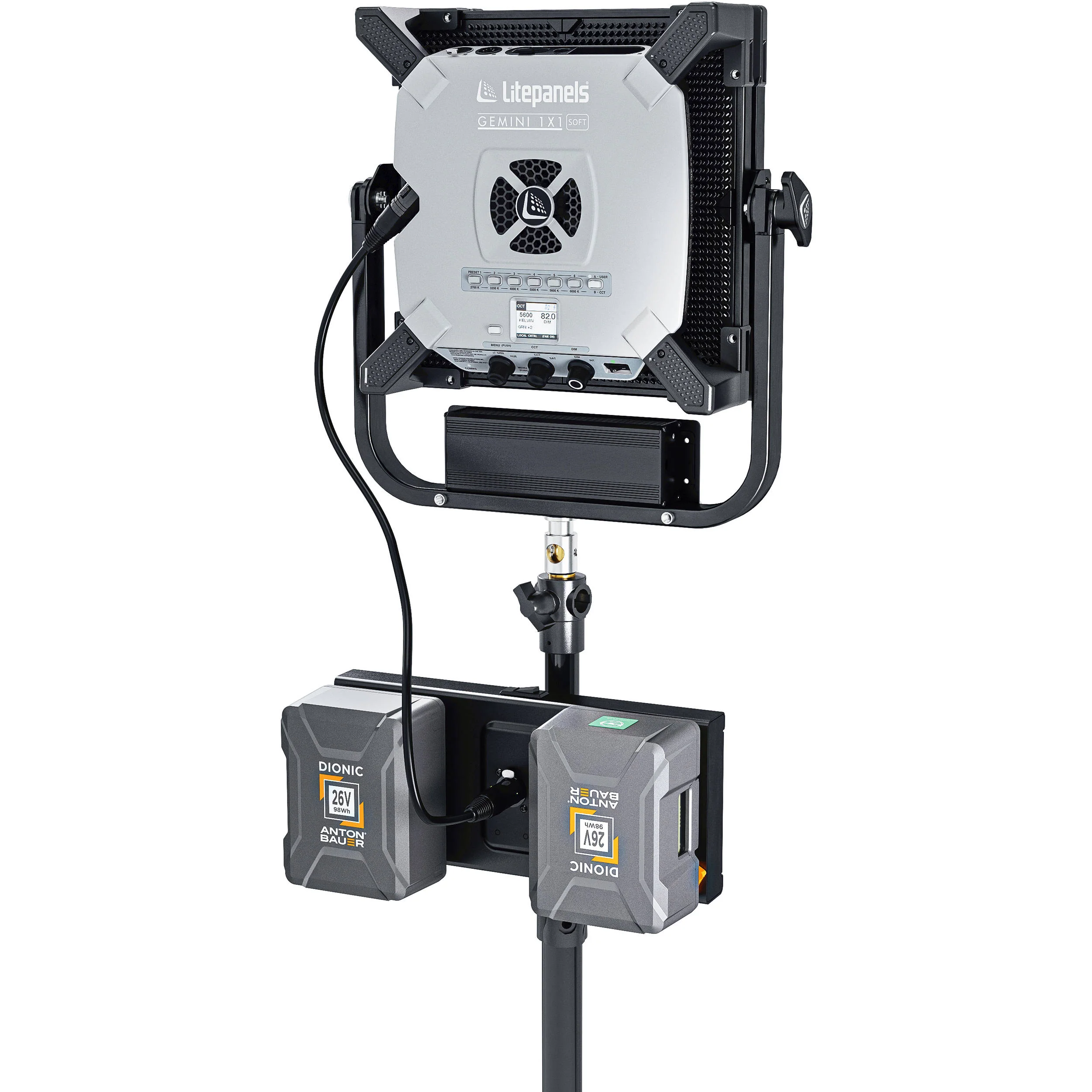Anton Bauer 26V Dual Mounting Plate for Litepanels Gemini Series (Gold Mount Plus) - Image 5