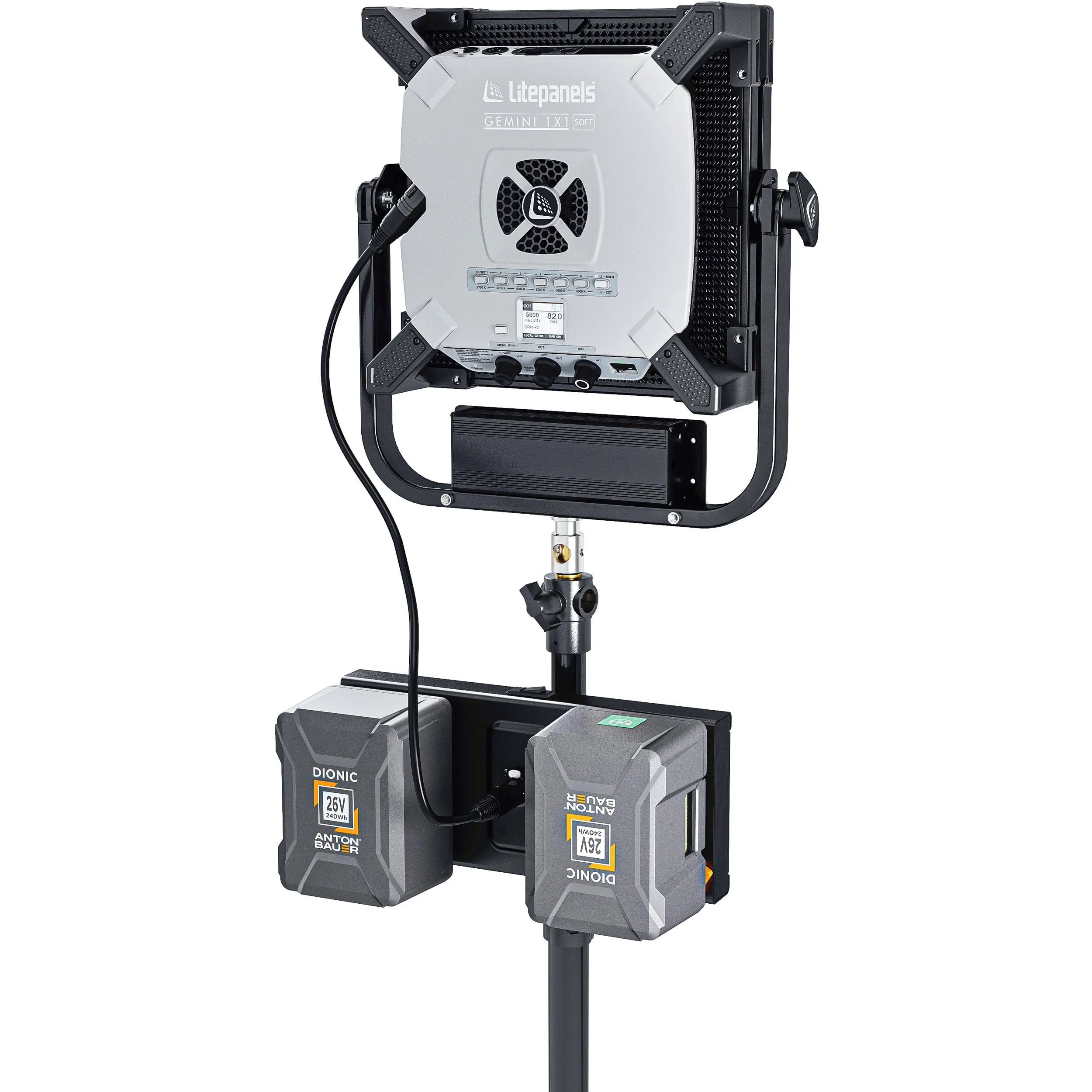 Anton Bauer 26V Dual Mounting Plate for Litepanels Gemini Series (Gold Mount Plus) - Image 6