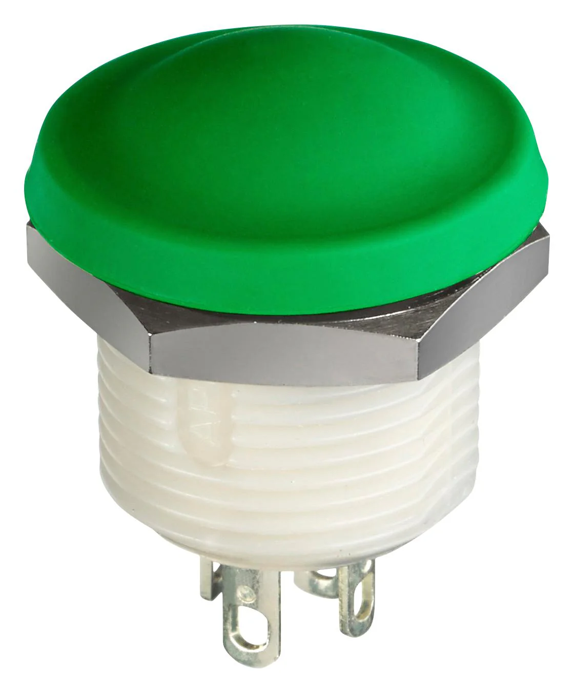 APEM IXP3S13M Industrial Pushbutton Switch, IX Series, 12 mm, SPST-NO, Momentary, Round Domed, Green