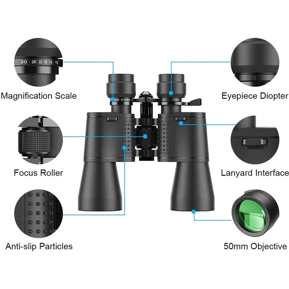 Apexel 10-30x50 Zoom Binoculars - Image 6
