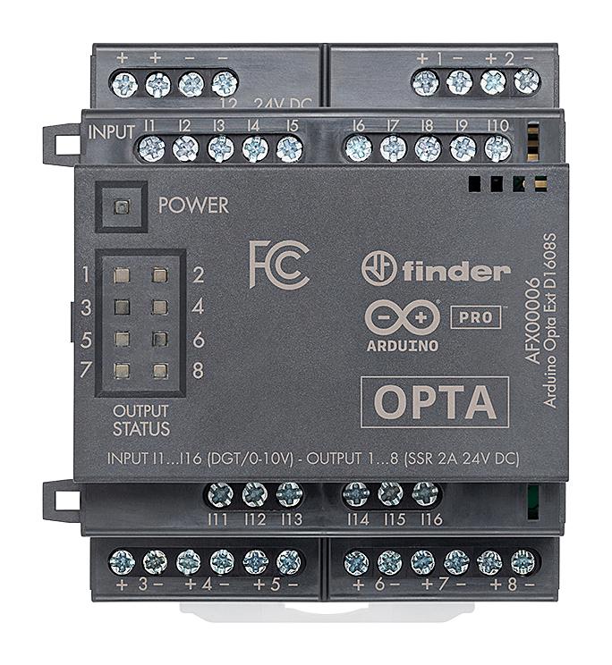 ARDUINO AFX00006 PLC, Solid State Relay, 16 Analog/Digital Inputs, 8 Relays Output, 24 VDC, IP20 - Image 2