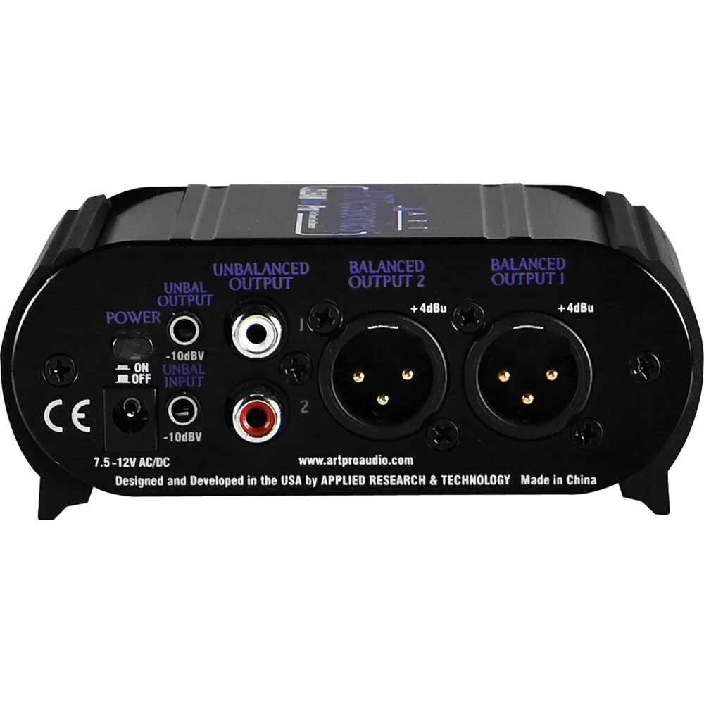 ART CLEANBOX Bi-Directional Level Matching Stereo Converter Box - XLR and RCA I/O Connectors - Image 4
