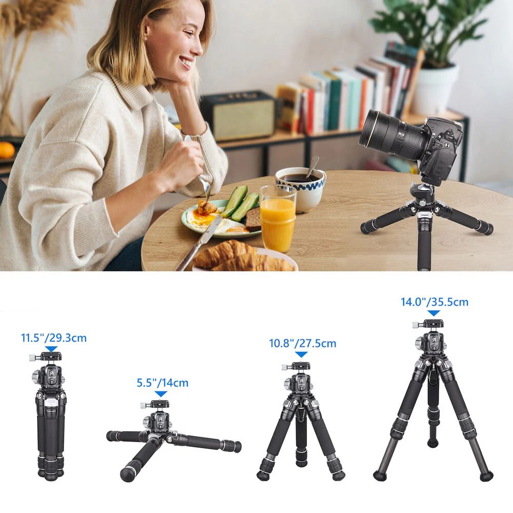 ARTCISE CS70C Pro All-in-One Carbon Fiber Tripod with LB36 Ball Head - Image 7
