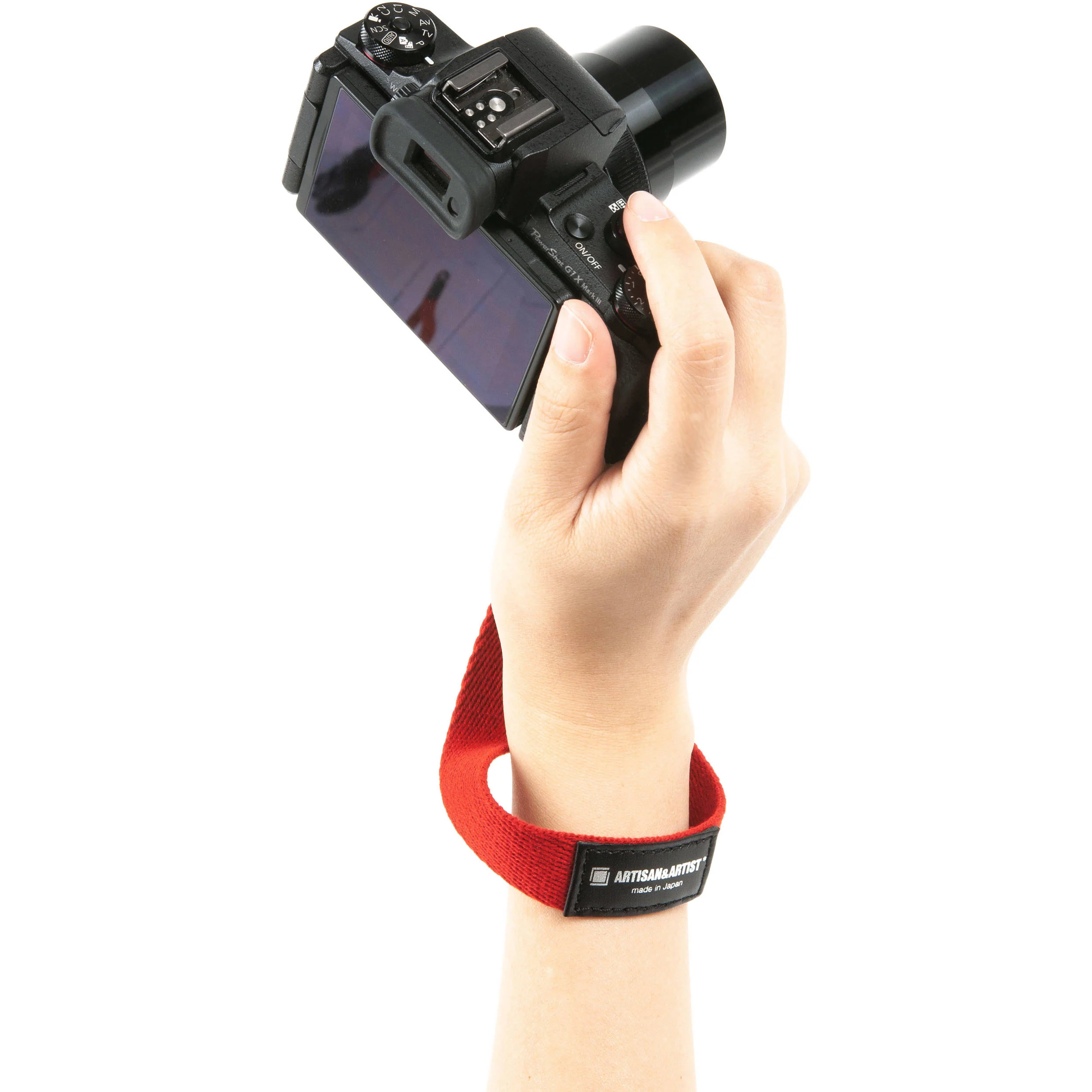 Artisan & Artist ACAM 296 Acrylic Camera Wrist Strap (Red) - Image 3
